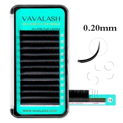 Classic Eyelash Extensions Ellipse Flat Lashes 0.20mm - 1